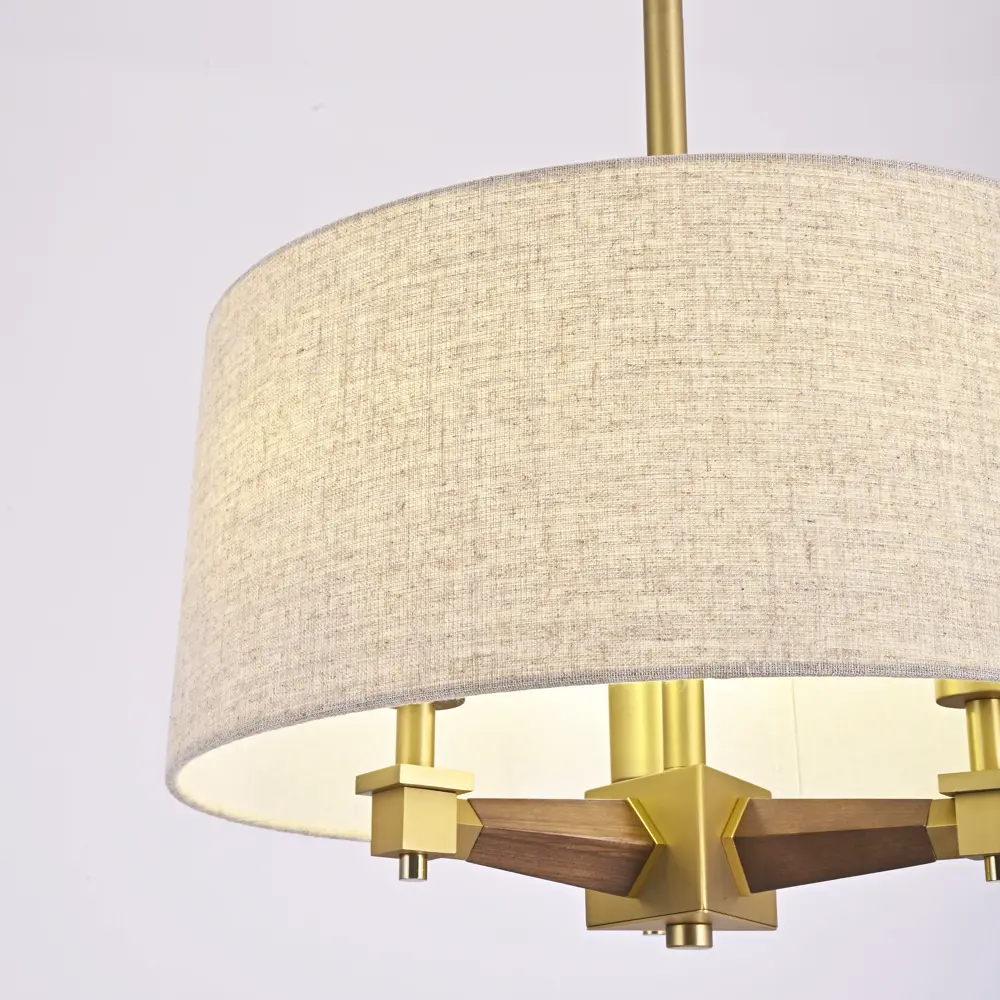 Фото 9 Люстра на штанге Imperiumloft Jorgenson 102090-26 3 лампы 9 м² цвет бежевый/латунь