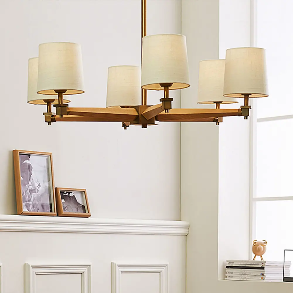 Фото 15 Люстра на штанге Imperiumloft Jorgenson 203574-26 6 ламп 18 м² цвет белый/темное дерево/золотой Фото 15 Люстра на штанге Imperiumloft Jorgenson 203574-26 6 ламп 18 м² цвет белый/темное дерево/золотой