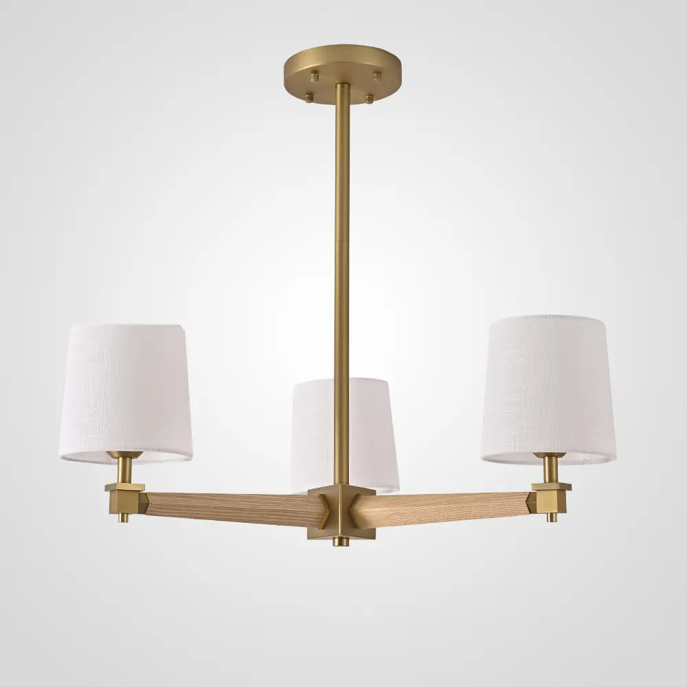 Фото Люстра на штанге Imperiumloft Jorgenson 203578-26 3 ламп 9 м² цвет белый, светлое дерево, золотой Фото Люстра на штанге Imperiumloft Jorgenson 203578-26 3 ламп 9 м² цвет белый, светлое дерево, золотой