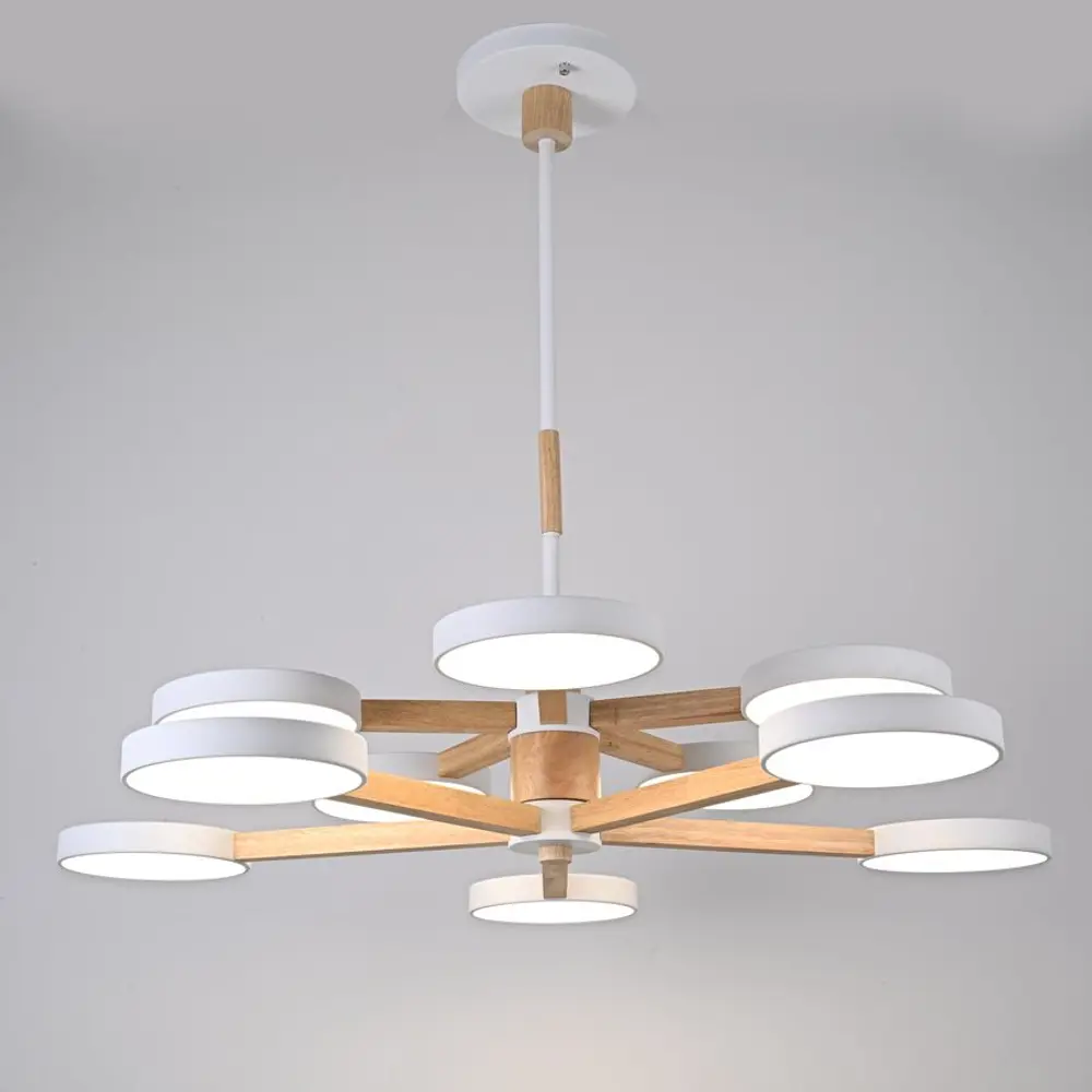 Фото 2 Люстра на штанге светодиодная Imperiumloft Turna 229079-26 35 м² белый свет цвет белый Фото 2 Люстра на штанге светодиодная Imperiumloft Turna 229079-26 35 м² белый свет цвет белый