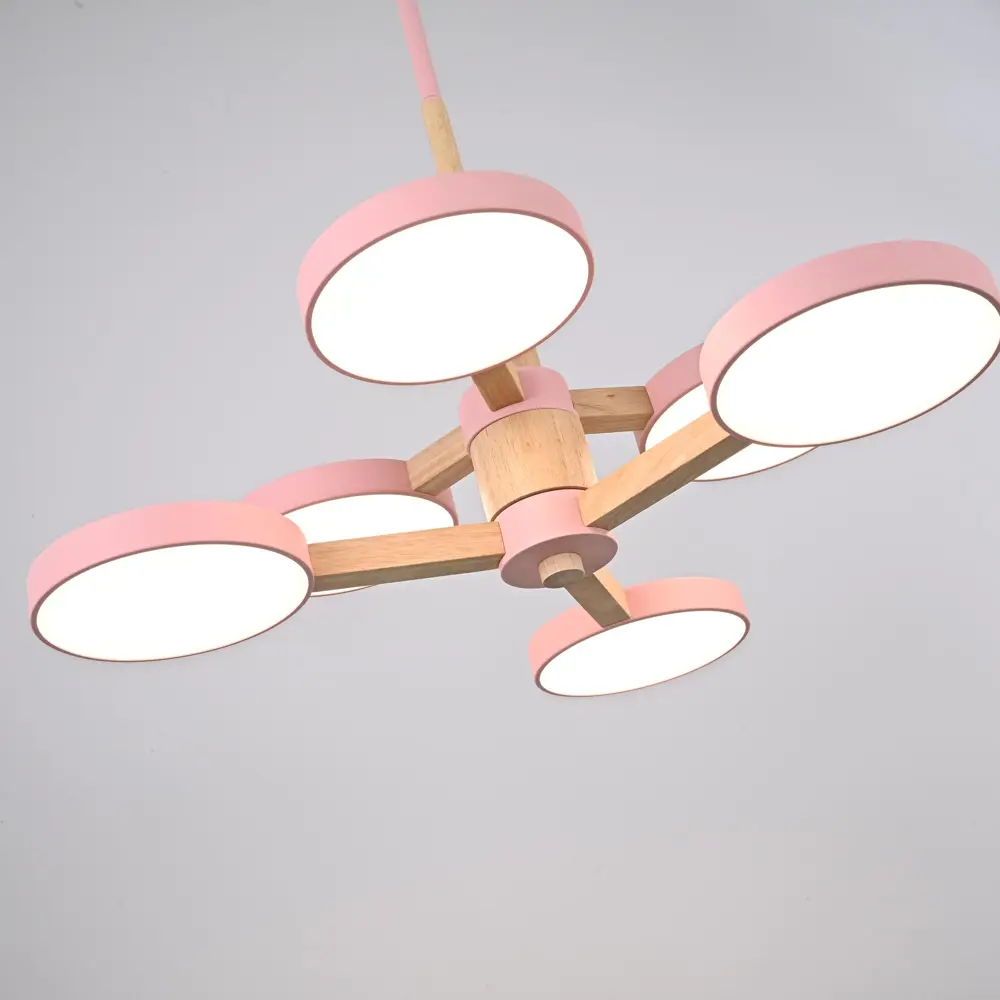 Фото 9 Люстра на штанге светодиодная Imperiumloft Turna 229081-26 25 м² белый свет цвет белый/розовый Фото 9 Люстра на штанге светодиодная Imperiumloft Turna 229081-26 25 м² белый свет цвет белый/розовый