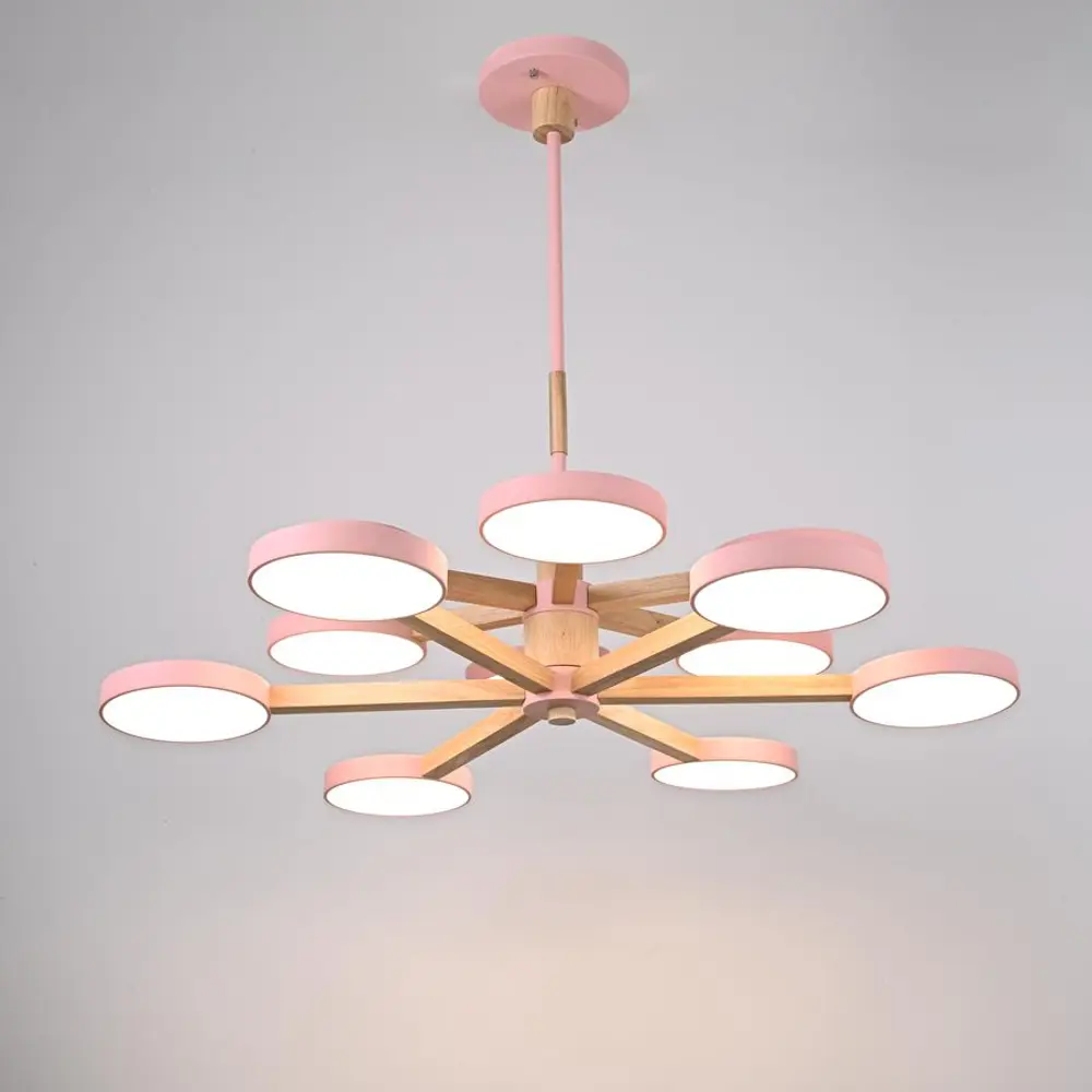 Фото 3 Люстра на штанге светодиодная Imperiumloft Turna 229083-26 40 м² белый свет цвет белый/розовый Фото 3 Люстра на штанге светодиодная Imperiumloft Turna 229083-26 40 м² белый свет цвет белый/розовый