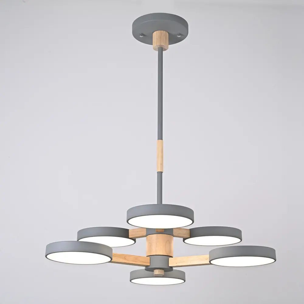 Фото 7 Люстра на штанге светодиодная Imperiumloft Turna 229087-26 25 м² белый свет цвет белый/серый Фото 7 Люстра на штанге светодиодная Imperiumloft Turna 229087-26 25 м² белый свет цвет белый/серый