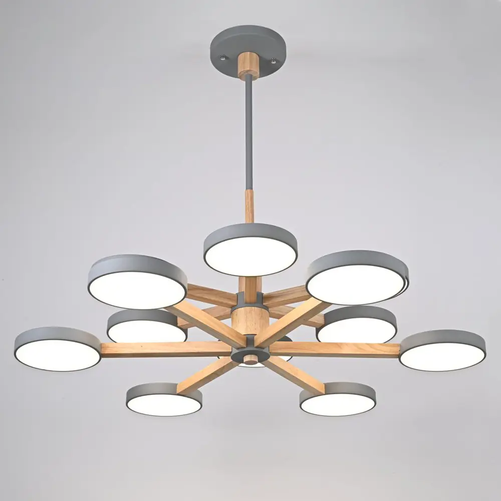 Фото 4 Люстра на штанге светодиодная Imperiumloft Turna 229089-26 40 м² белый свет цвет белый/серый Фото 4 Люстра на штанге светодиодная Imperiumloft Turna 229089-26 40 м² белый свет цвет белый/серый