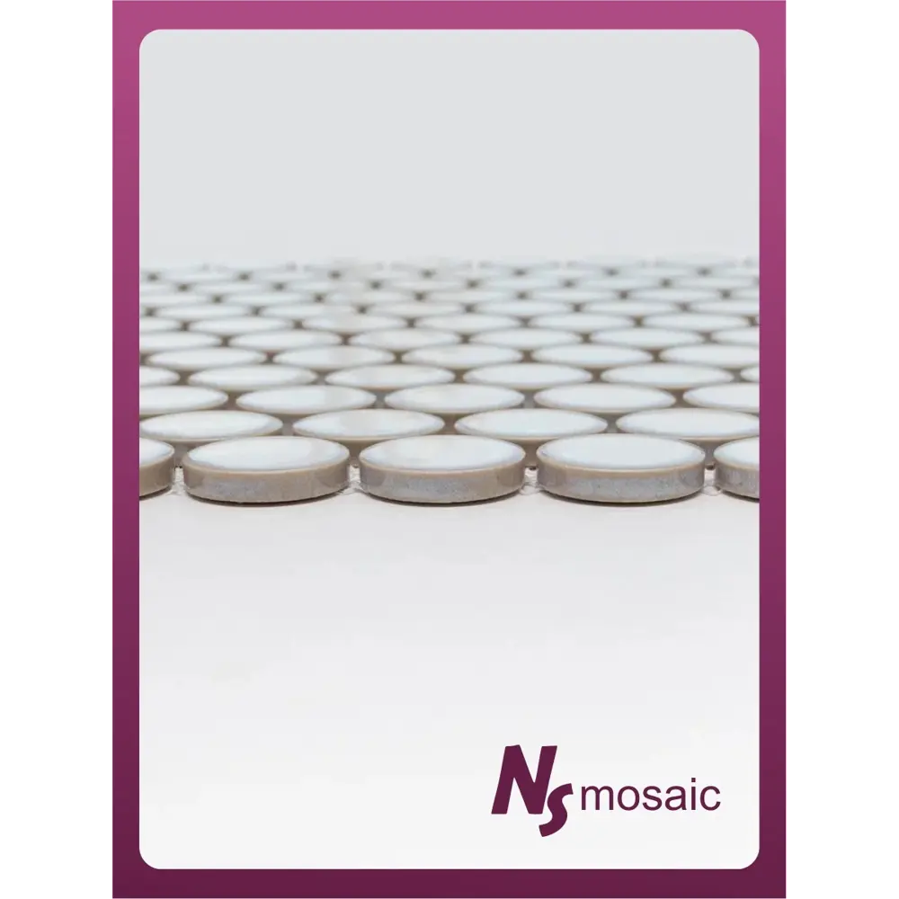 Фото 4 Декоративная мозаика Nsmosaic R-374 NS11PL0100 33x31.2см цвет Бежевый