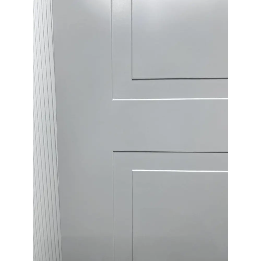 Фото 7 Комплект межкомнатной двери Wanmark Стефани-2 глухая 60х200см эмаль цвет RAL 7047 без замка и петель