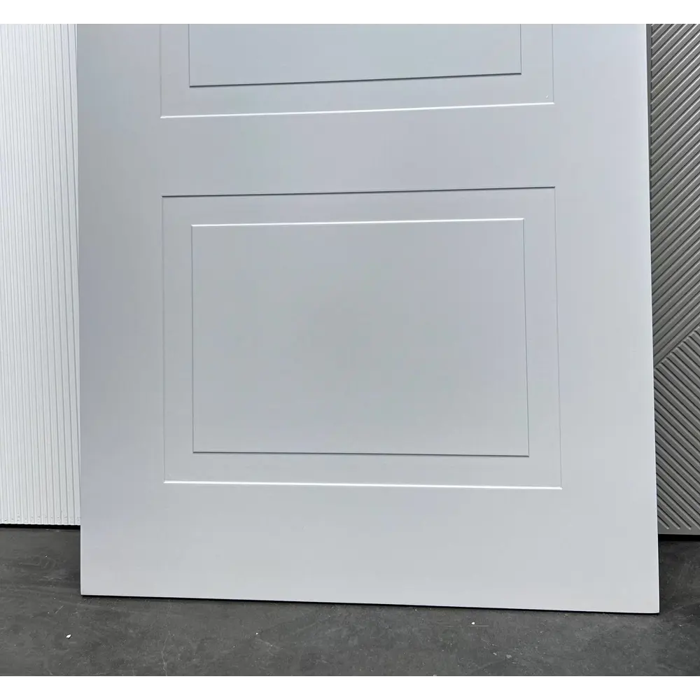 Фото 6 Комплект межкомнатной двери Wanmark Стефани-2 глухая 80х200см эмаль цвет RAL 7047 без замка и петель