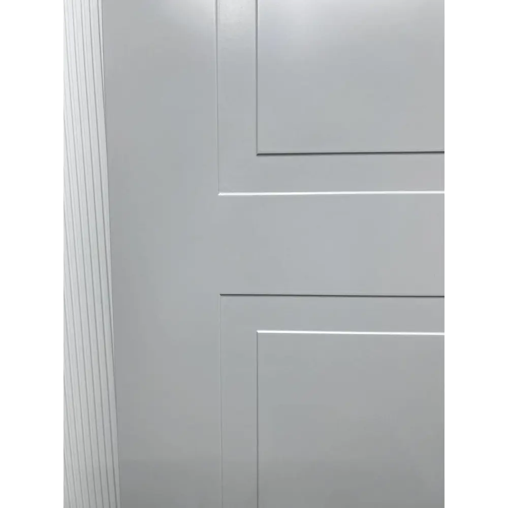 Фото 7 Комплект межкомнатной двери Wanmark Стефани-2 глухая 80х200см эмаль цвет RAL 7047 без замка и петель