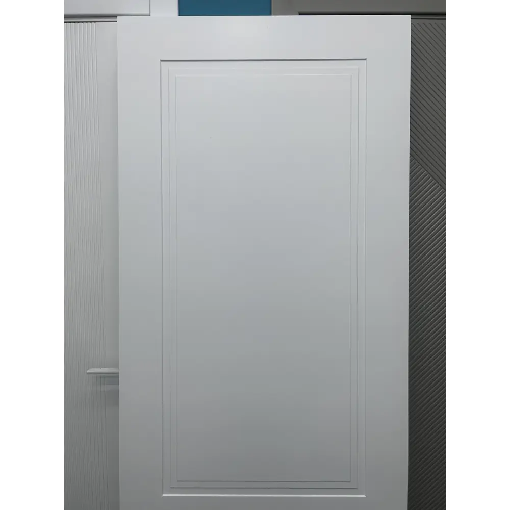 Фото 5 Комплект межкомнатной двери Wanmark Стефани-22 глухая 55х190см эмаль цвет белый без замка и петель