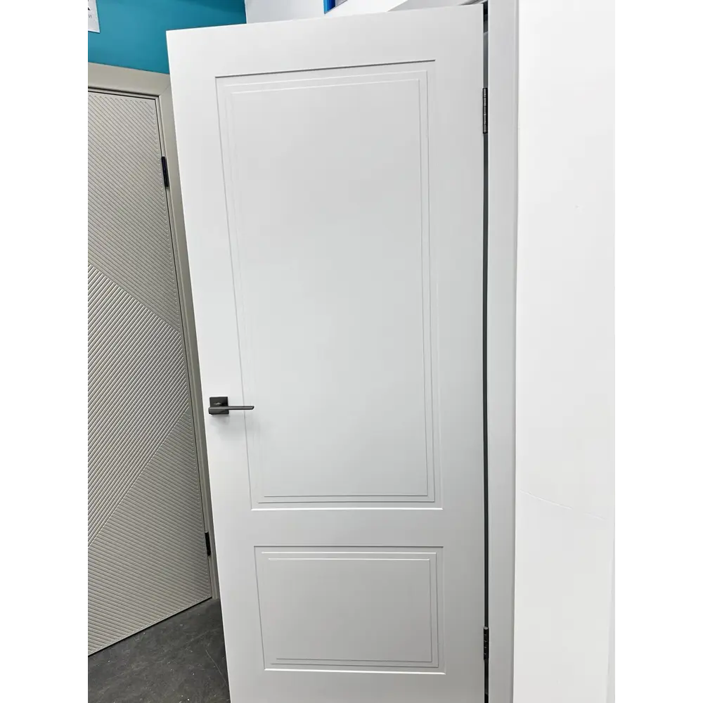 Фото 9 Комплект межкомнатной двери Wanmark Стефани-22 глухая 80х200см эмаль цвет RAL 7047 без замка и петель Фото 9 Комплект межкомнатной двери Wanmark Стефани-22 глухая 80х200см эмаль цвет RAL 7047 без замка и петель