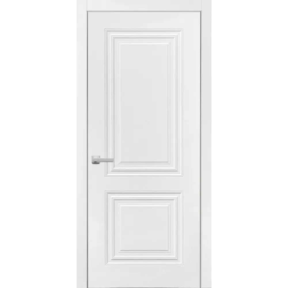 Фото 4 Комплект межкомнатной двери Двери регионов М26 глухая 60х200см эмаль цвет белый без замка и петель