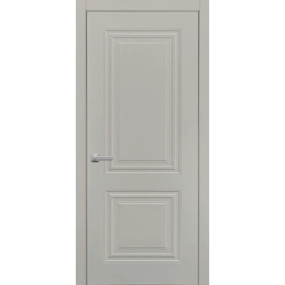 Фото 4 Комплект межкомнатной двери Двери регионов М26 глухая 80х200см эмаль цвет галечный серый без замка и петель
