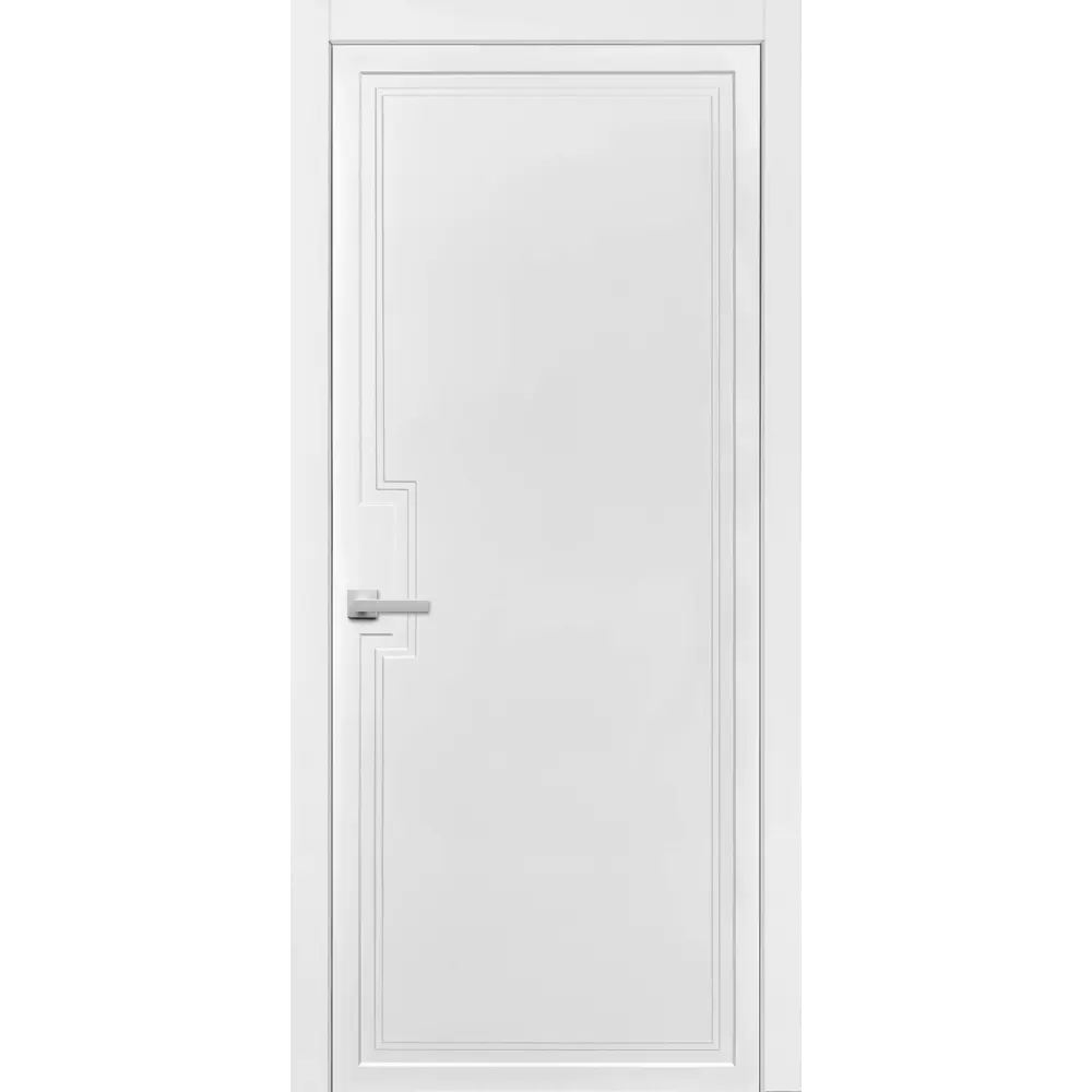 Фото 4 Комплект межкомнатной двери Двери регионов М29 глухая 70х200см эмаль цвет белый без замка и петель