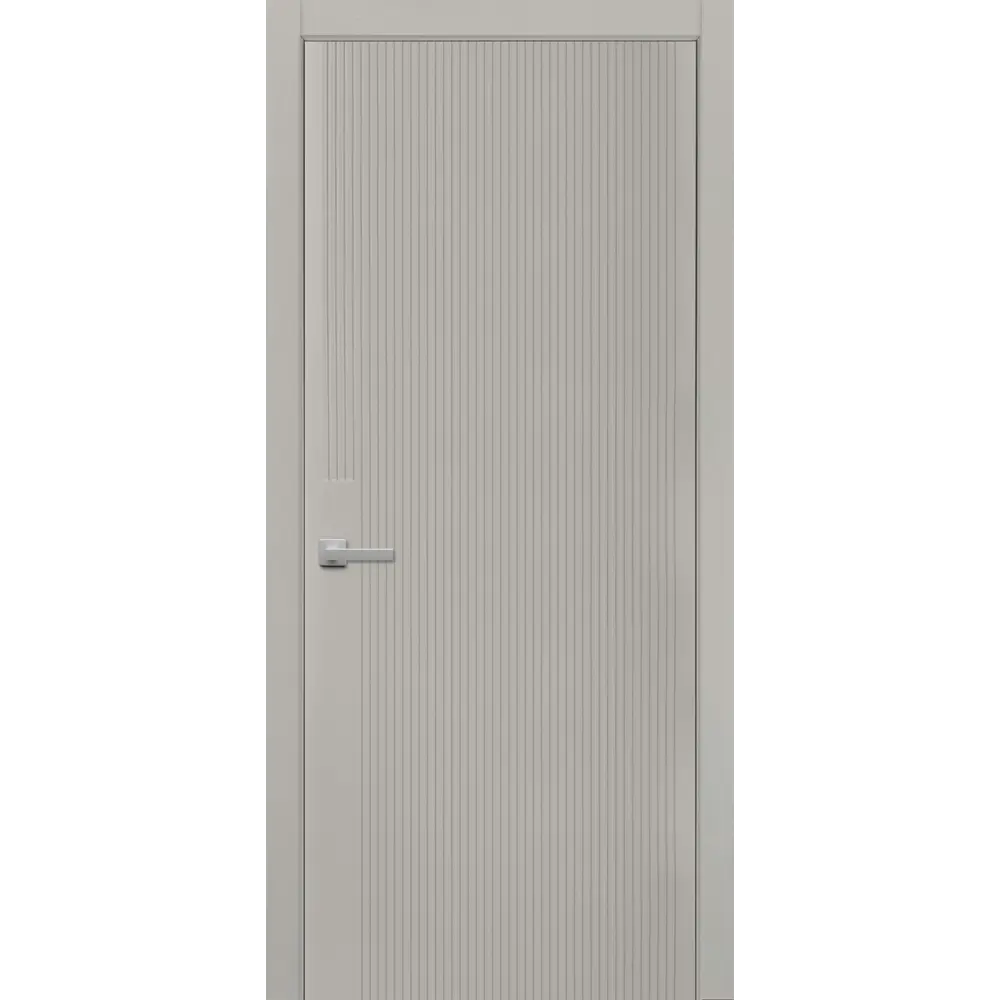 Фото 4 Комплект межкомнатной двери Двери регионов F30 глухая 60х200см эмаль цвет галечный серый без замка и петель