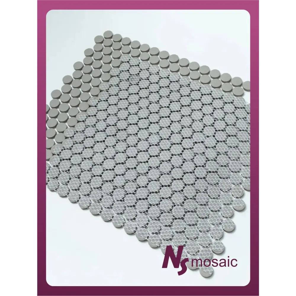 Фото 6 Мозаика Nsmosaic Ns08pl0234 керамика, 29.4x31.5 см, цвет серый / серебристый Фото 6 Мозаика Nsmosaic Ns08pl0234 керамика, 29.4x31.5 см, цвет серый / серебристый