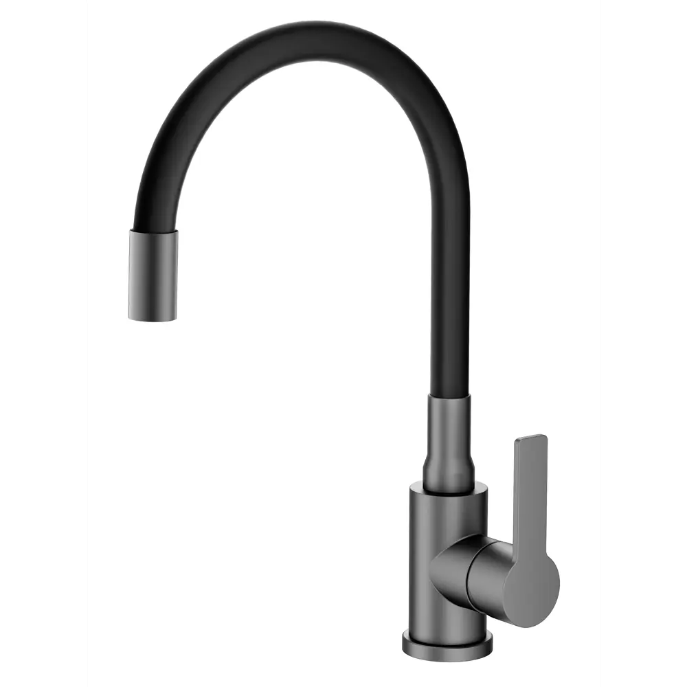 Фото 7 Смеситель для кухни Agger A3100555 гибкий излив 20.4 см цвет оружейная сталь Фото 7 Смеситель для кухни Agger A3100555 гибкий излив 20.4 см цвет оружейная сталь