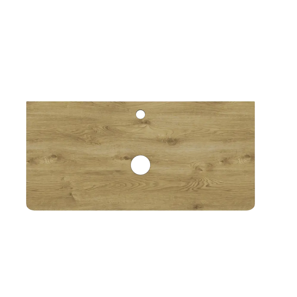 Фото 2 Столешница для ванной комнаты Iddis Lahta LAH10VNi89 100x46.3 см МДФ цвет дуб светлый Фото 2 Столешница для ванной комнаты Iddis Lahta LAH10VNi89 100x46.3 см МДФ цвет дуб светлый