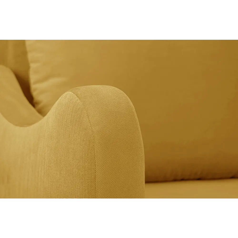 Фото 10 Диван Ramart Design Мокко 80622982 210x85x100 см велюр цвет жёлтый/золотой