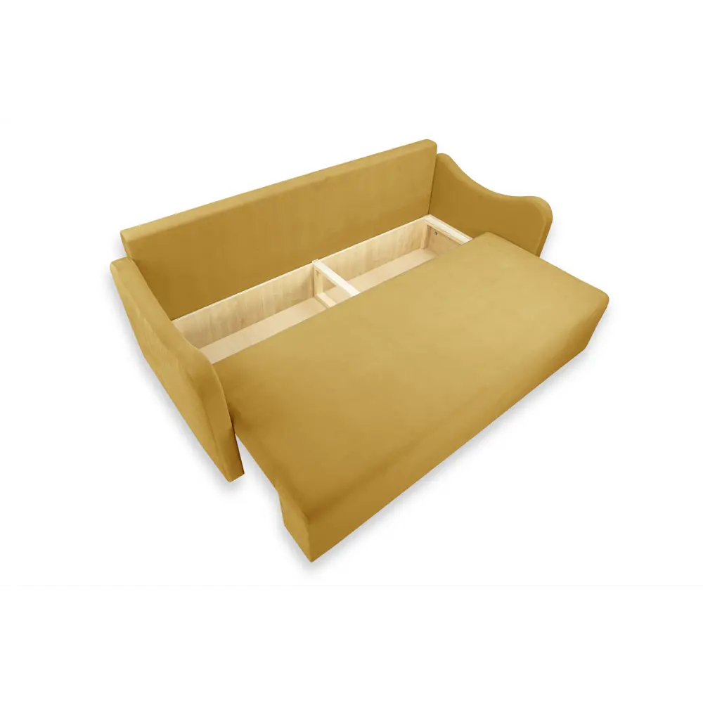 Фото 13 Диван Ramart Design Мокко 80622982 210x85x100 см велюр цвет жёлтый/золотой