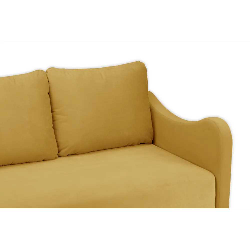 Фото 9 Диван Ramart Design Мокко 80622982 210x85x100 см велюр цвет жёлтый/золотой