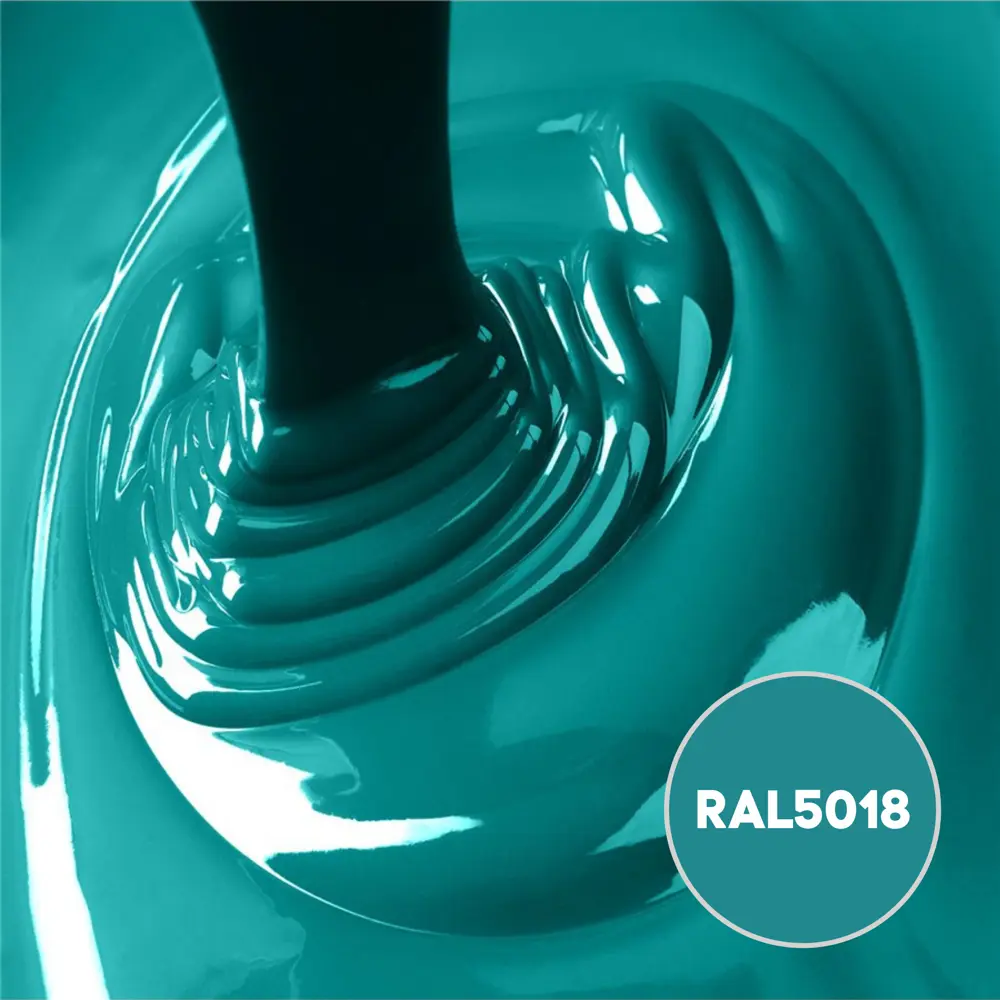 Фото 7 Грунт-эмаль Kovali Termoplast полуматовая бирюзово-синяя RAL5018 20 кг Фото 7 Грунт-эмаль Kovali Termoplast полуматовая бирюзово-синяя RAL5018 20 кг