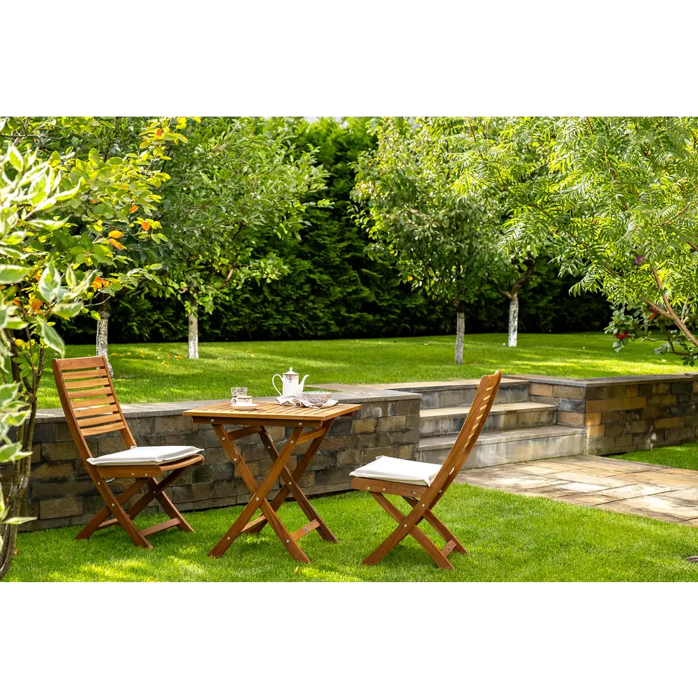 Фото 2 Набор садовой мебели Joygarden Karo 52203/52210 акация коричневый 2 стула стол Фото 2 Набор садовой мебели Joygarden Karo 52203/52210 акация коричневый 2 стула стол