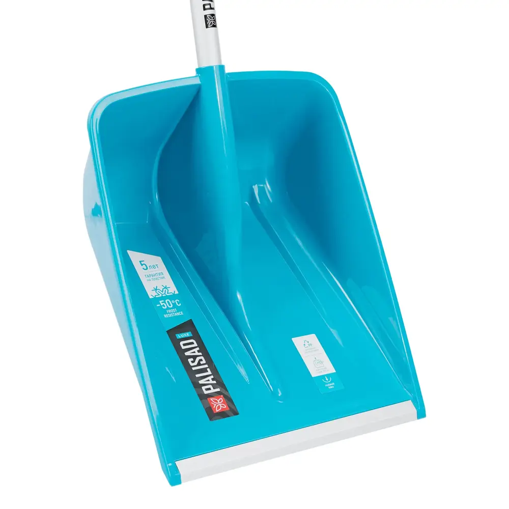 Фото 4 Лопата для уборки снега Palisad 36.5 см x 150 см полипропилен с черенком алюминий