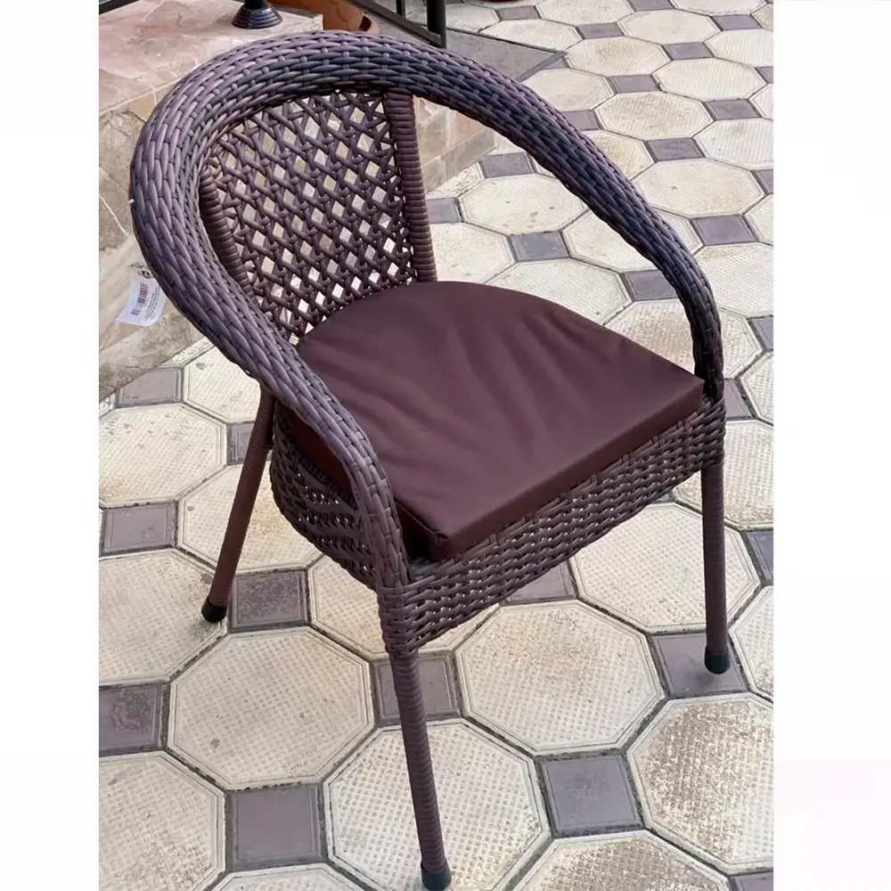 Фото Кресло садовое Aiko ЛОТ324 73x78x92 см искусственный ротанг коричневый Фото Кресло садовое Aiko ЛОТ324 73x78x92 см искусственный ротанг коричневый