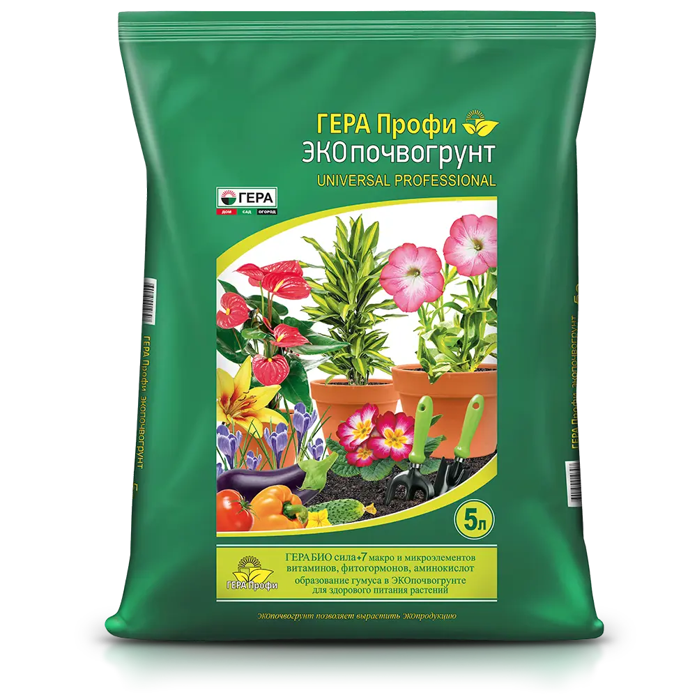 Фото Грунт Гера Профи универсал профессионал 5 л