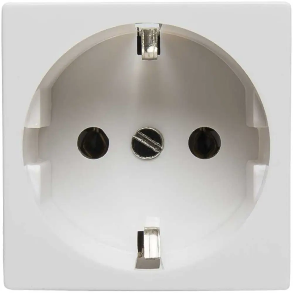 Фото Розетка встраиваемая Spl Серия отсутствует 200070 с заземлением цвет белый