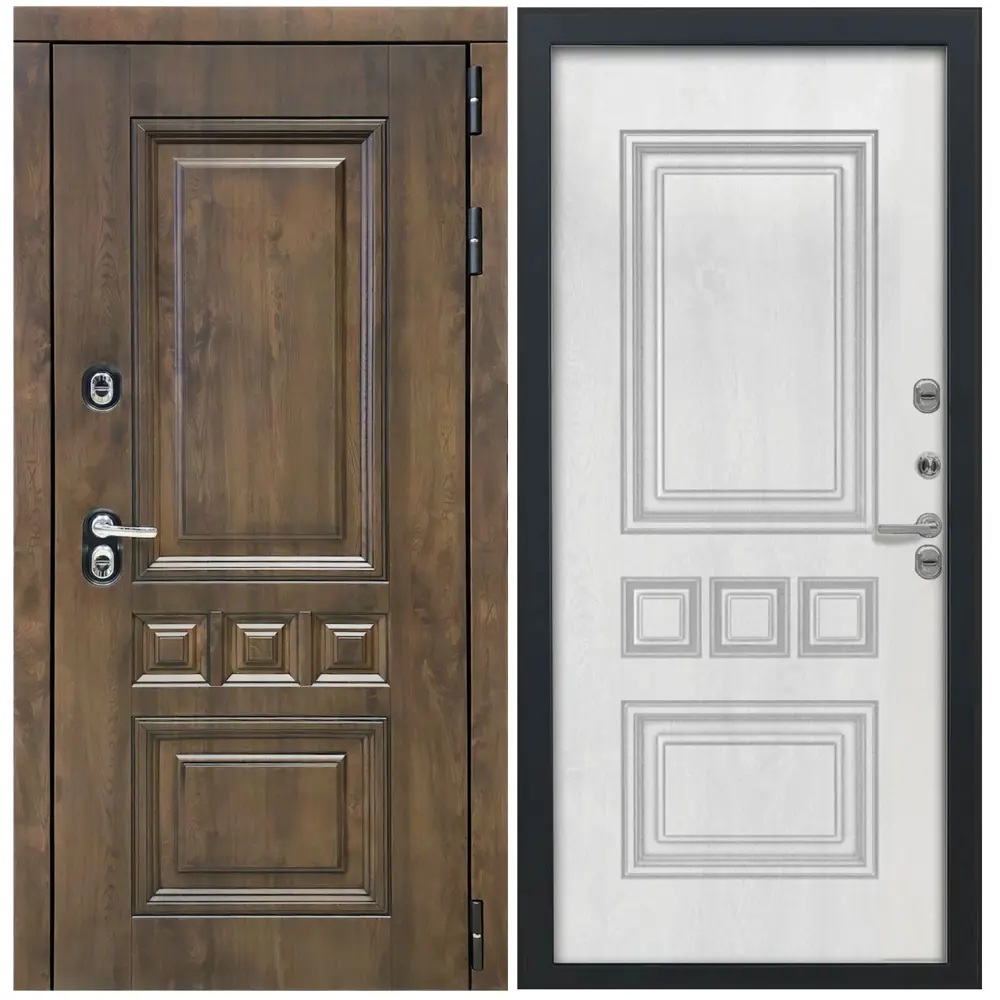 Фото 5 Входная дверь Дверипро Термо L Аура правый 205x86см цвет nussbaum и патина черная/винорит white 2084 Фото 5 Входная дверь Дверипро Термо L Аура правый 205x86см цвет nussbaum и патина черная/винорит white 2084