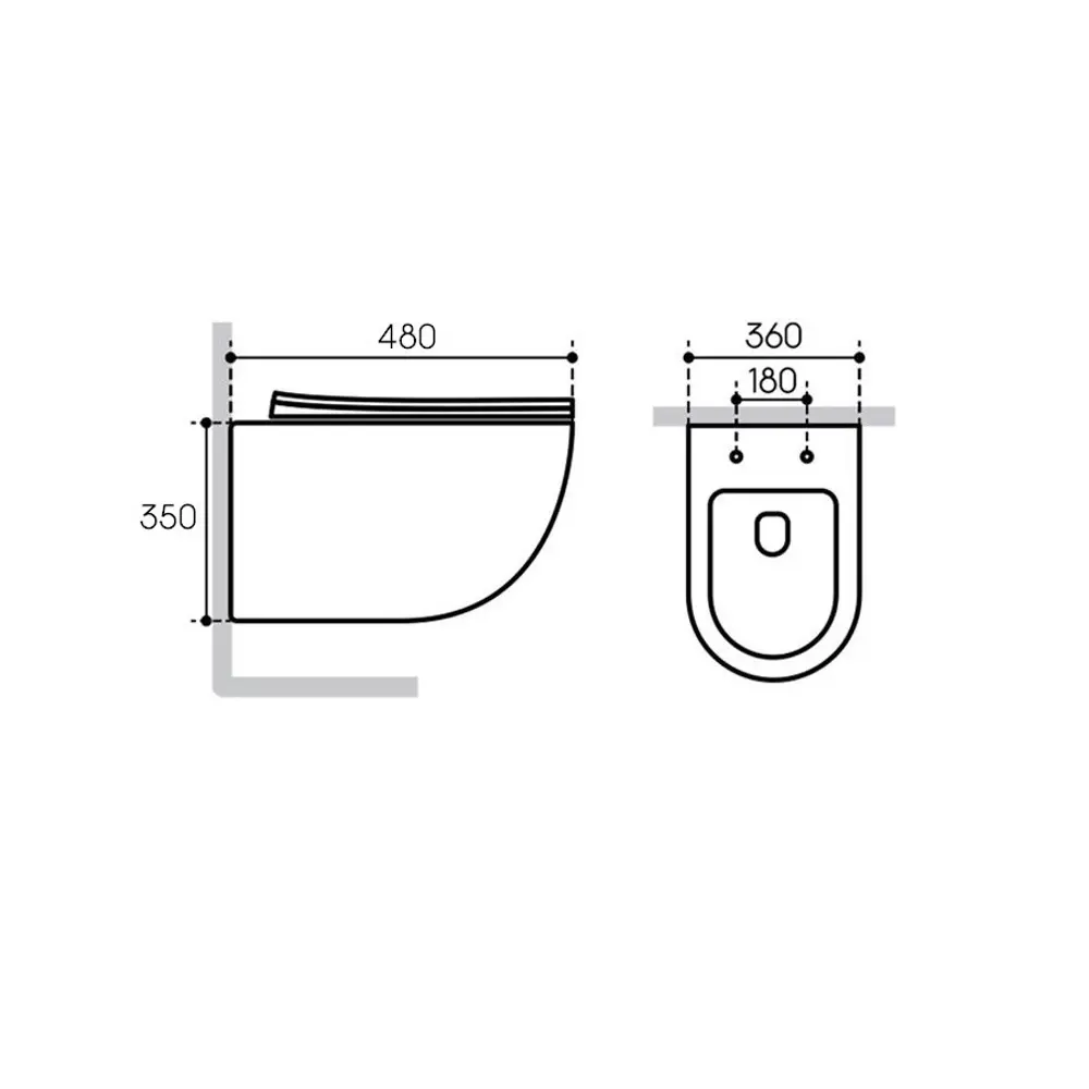 Фото 18 Комплект инсталляция с унитазом Aqueduto AQDSD008 цвет белый