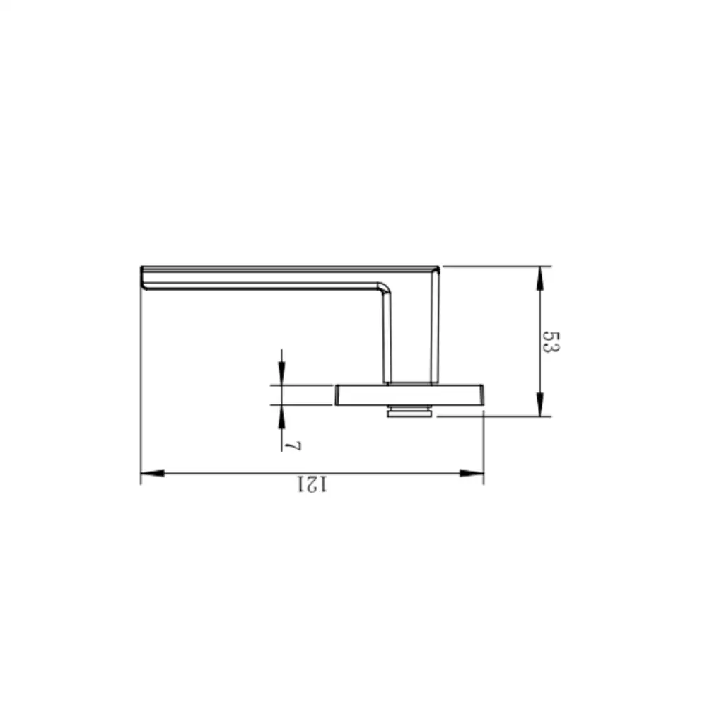 Фото Дверная ручка на розетке KREAFORTA Бира без запирания цвет никель Фото Дверная ручка на розетке KREAFORTA Бира без запирания цвет никель