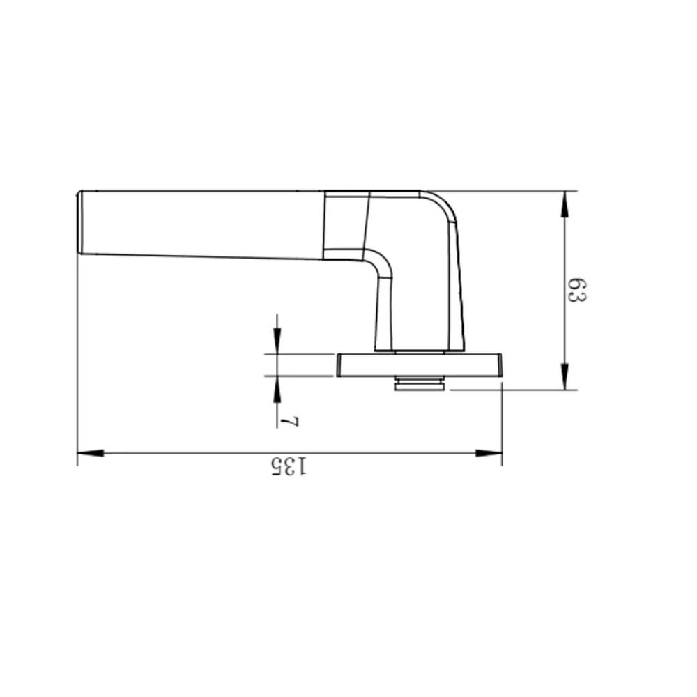Фото Дверная ручка на розетке KREAFORTA Акация без запирания цвет никель Фото Дверная ручка на розетке KREAFORTA Акация без запирания цвет никель