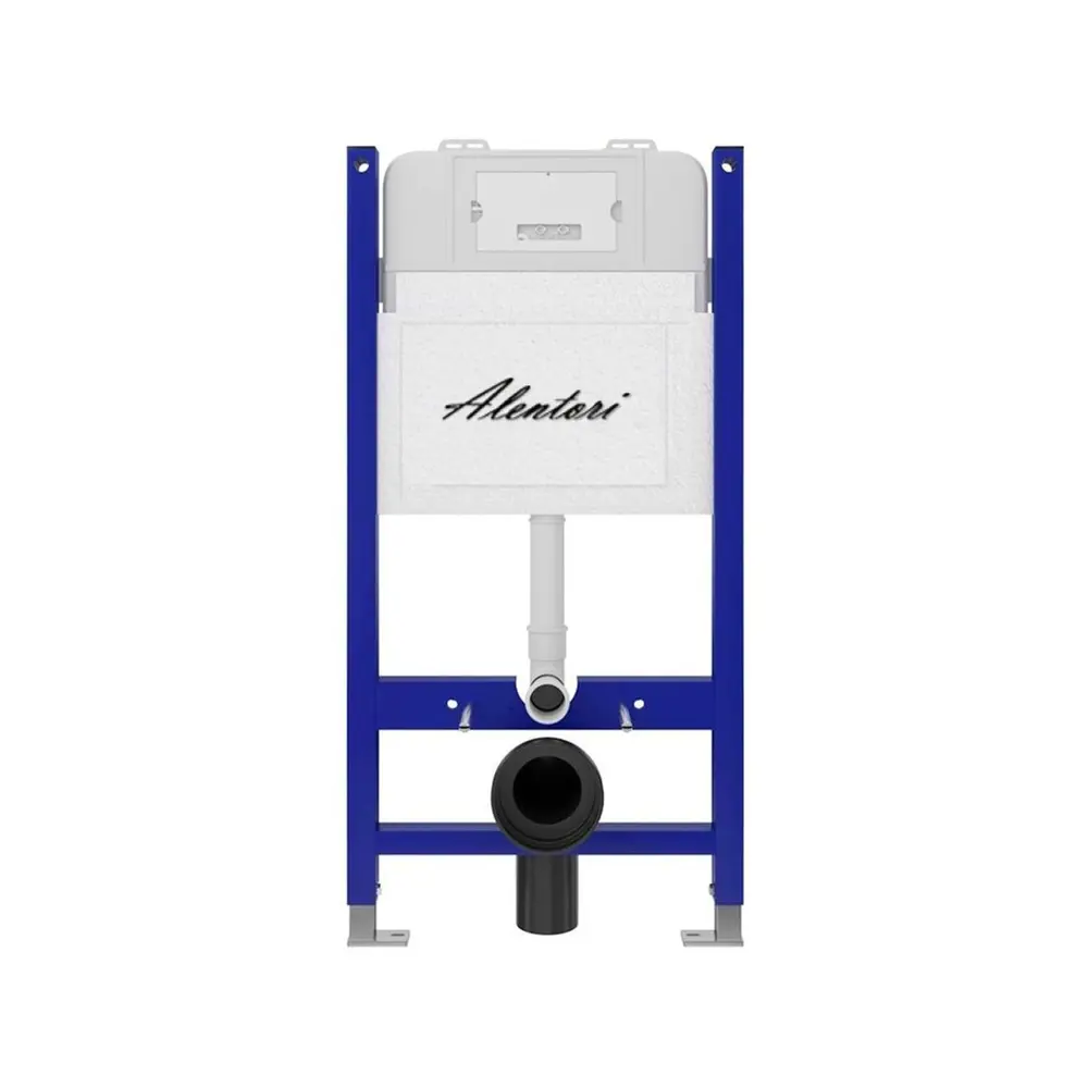 Фото 5 Комплект инсталляция и унитаз: инсталляция Alentori Sistema 50 AL.SIS33T клавиша CHIAVE H бел AL.CHI018WM унитаз Vortex Торнадо Soft-Close квадрат