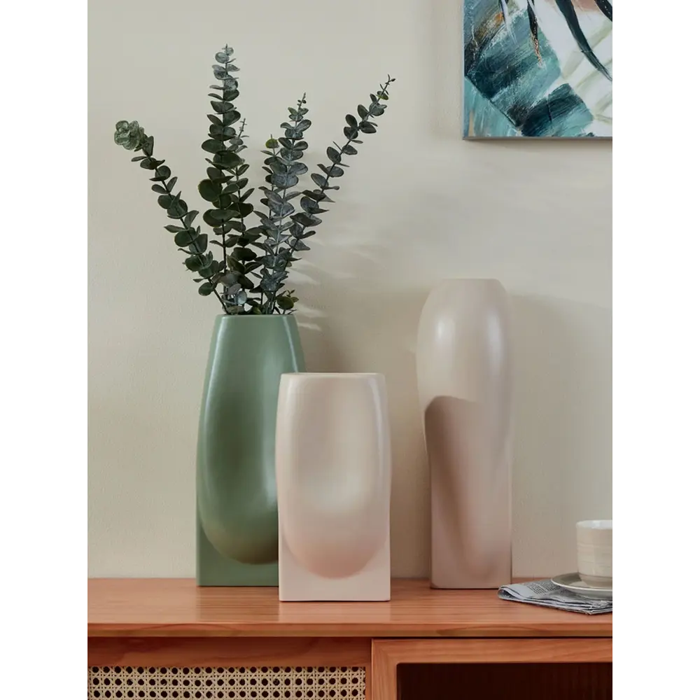 Фото 2 Ваза Eglo 421016 керамика цвет бежевый 40 см Фото 2 Ваза Eglo 421016 керамика цвет бежевый 40 см