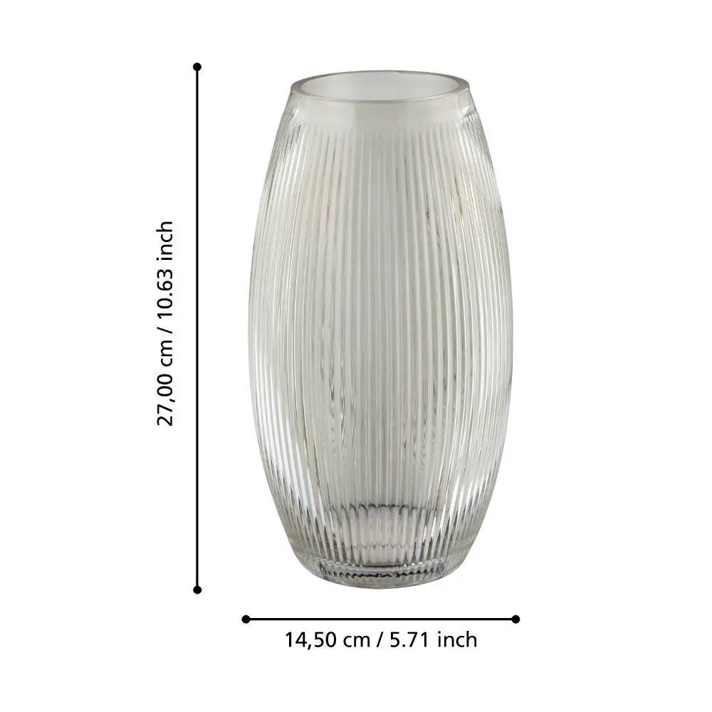 Фото 5 Ваза Eglo 421228 стекло цвет прозрачный 27 см Фото 5 Ваза Eglo 421228 стекло цвет прозрачный 27 см