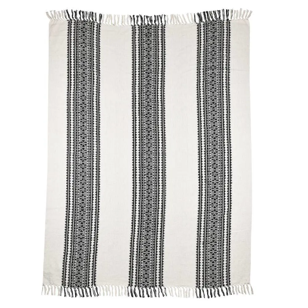 Фото 4 Плед Eglo 420065 170x130 см хлопок цвет черный, белый Фото 4 Плед Eglo 420065 170x130 см хлопок цвет черный, белый