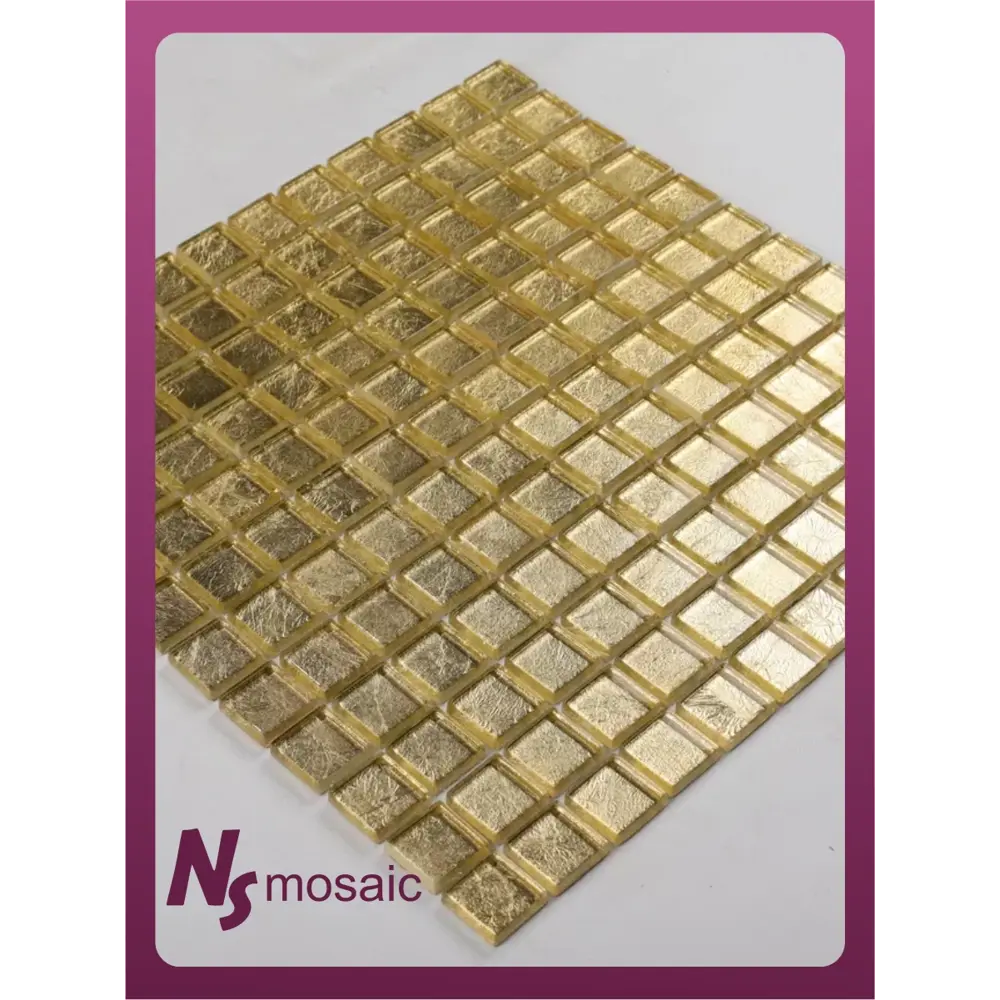 Фото 6 Декоративная мозаика Nsmosaic S-859 NS03GL0092 29.8x29.8см цвет Жёлтый / золотой Фото 6 Декоративная мозаика Nsmosaic S-859 NS03GL0092 29.8x29.8см цвет Жёлтый / золотой
