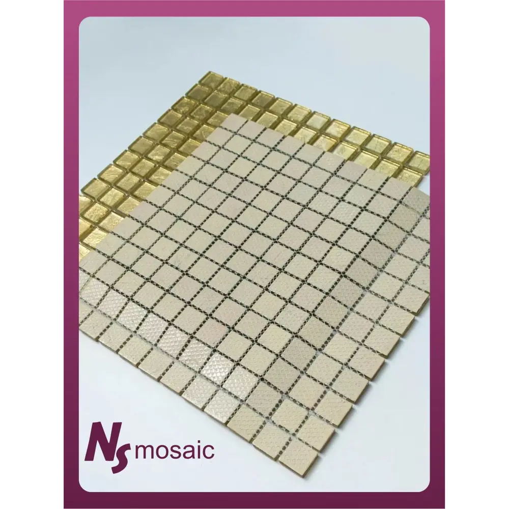 Фото 7 Декоративная мозаика Nsmosaic S-859 NS03GL0092 29.8x29.8см цвет Жёлтый / золотой Фото 7 Декоративная мозаика Nsmosaic S-859 NS03GL0092 29.8x29.8см цвет Жёлтый / золотой