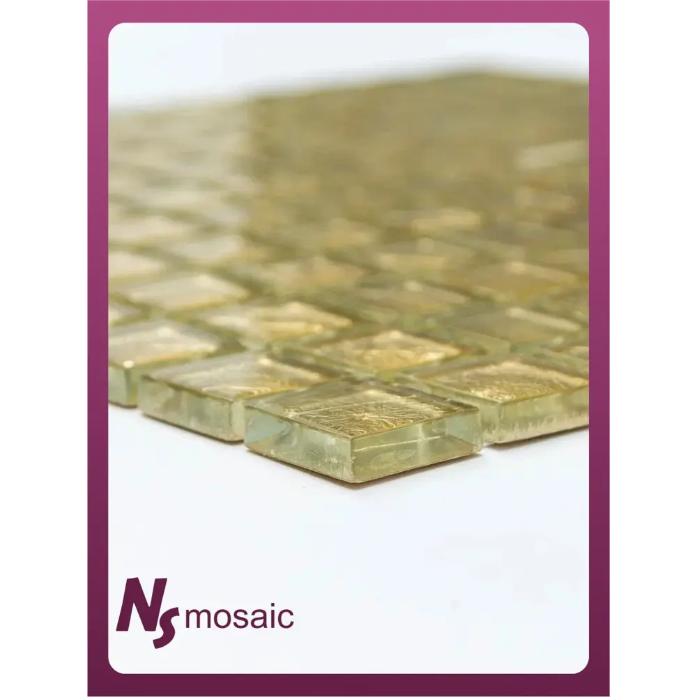 Фото 5 Декоративная мозаика Nsmosaic S-859 NS03GL0092 29.8x29.8см цвет Жёлтый / золотой Фото 5 Декоративная мозаика Nsmosaic S-859 NS03GL0092 29.8x29.8см цвет Жёлтый / золотой