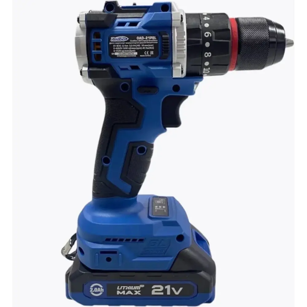 Фото 3 Дрель-шуруповерт аккумуляторная ударная бесщеточная Edon OAD-21PBL, 21 В Li-Ion 2x2 Ач Фото 3 Дрель-шуруповерт аккумуляторная ударная бесщеточная Edon OAD-21PBL, 21 В Li-Ion 2x2 Ач