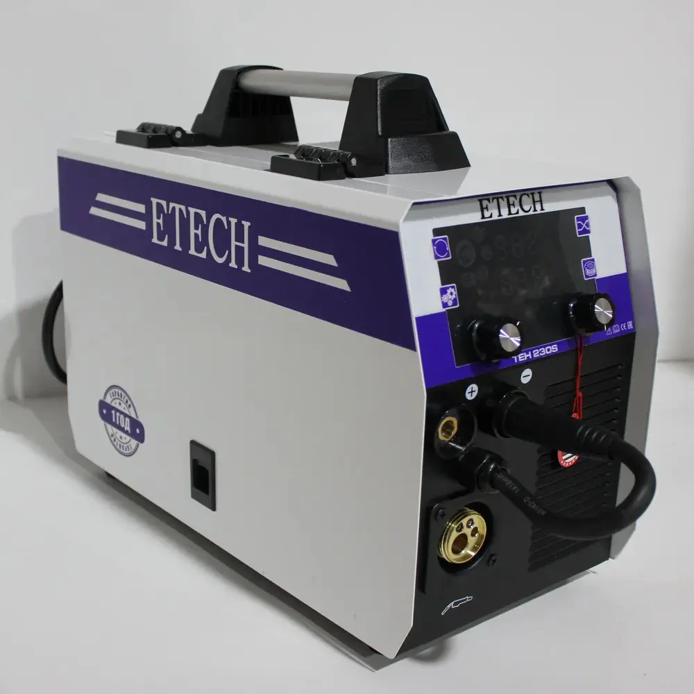 Фото Сварочный полуавтомат инверторный Etech TEH230S, 230 А, до 4 мм Фото Сварочный полуавтомат инверторный Etech TEH230S, 230 А, до 4 мм