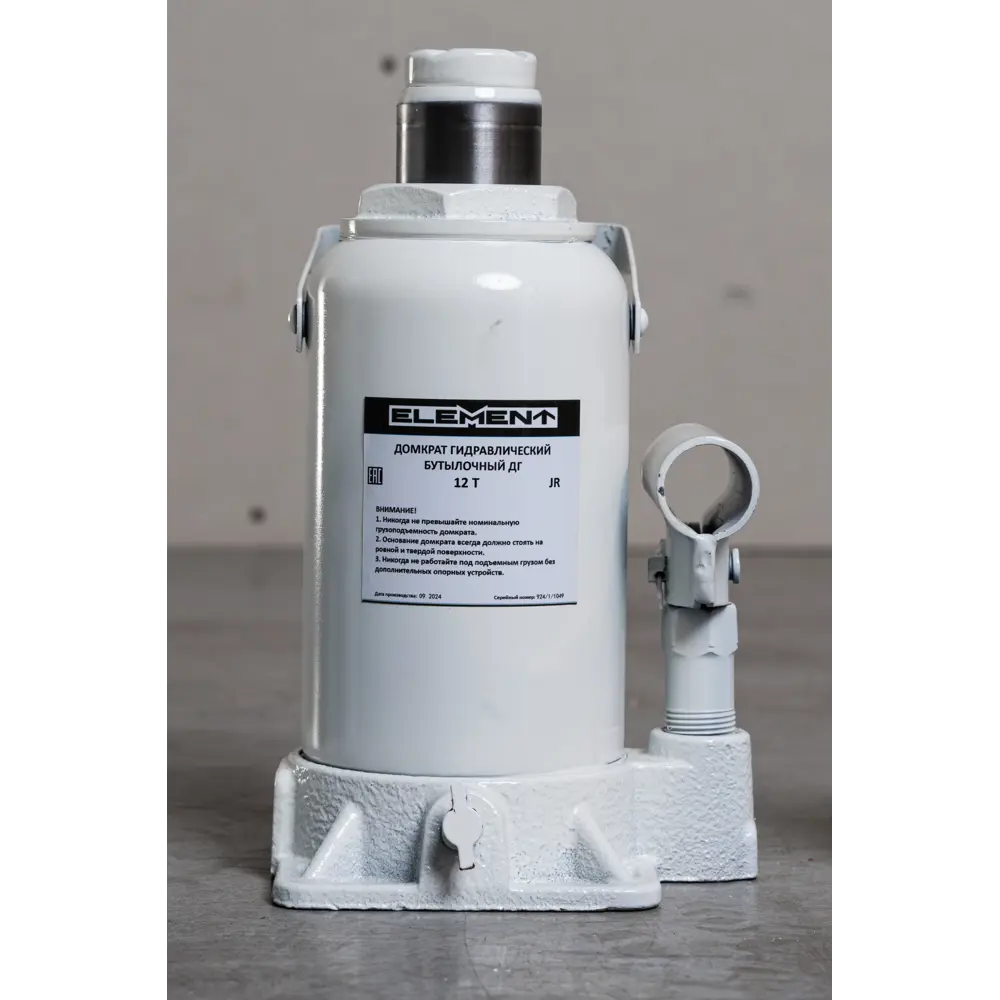Фото 2 Домкрат бутылочный механический Element ДГ 1024006 до 12 т, 197-382 мм