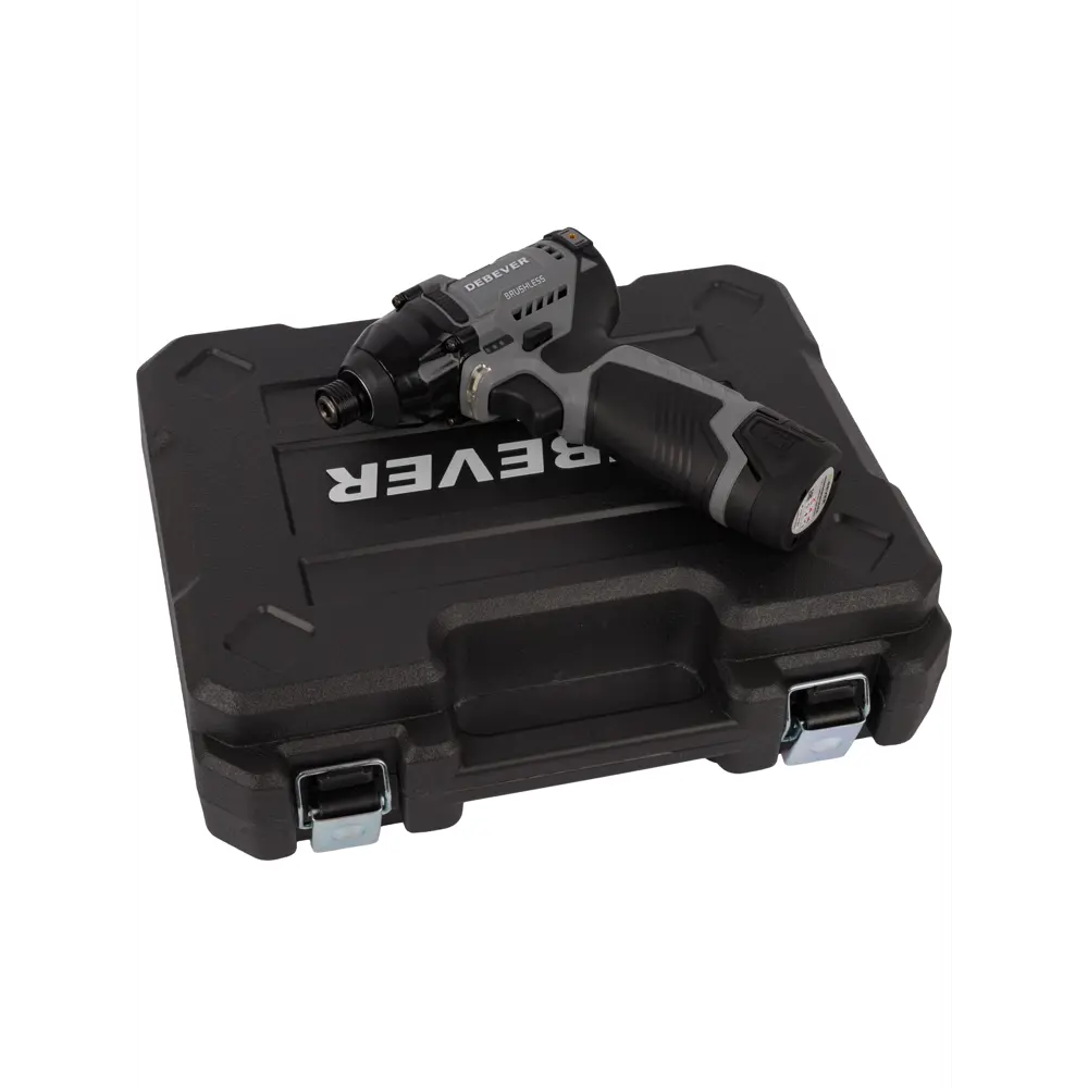 Фото 12 Дрель-шуруповерт аккумуляторная ударная бесщеточная Debever DBE-7361CKIT, 12 В Li-Ion 1x1.50 Ач Фото 12 Дрель-шуруповерт аккумуляторная ударная бесщеточная Debever DBE-7361CKIT, 12 В Li-Ion 1x1.50 Ач