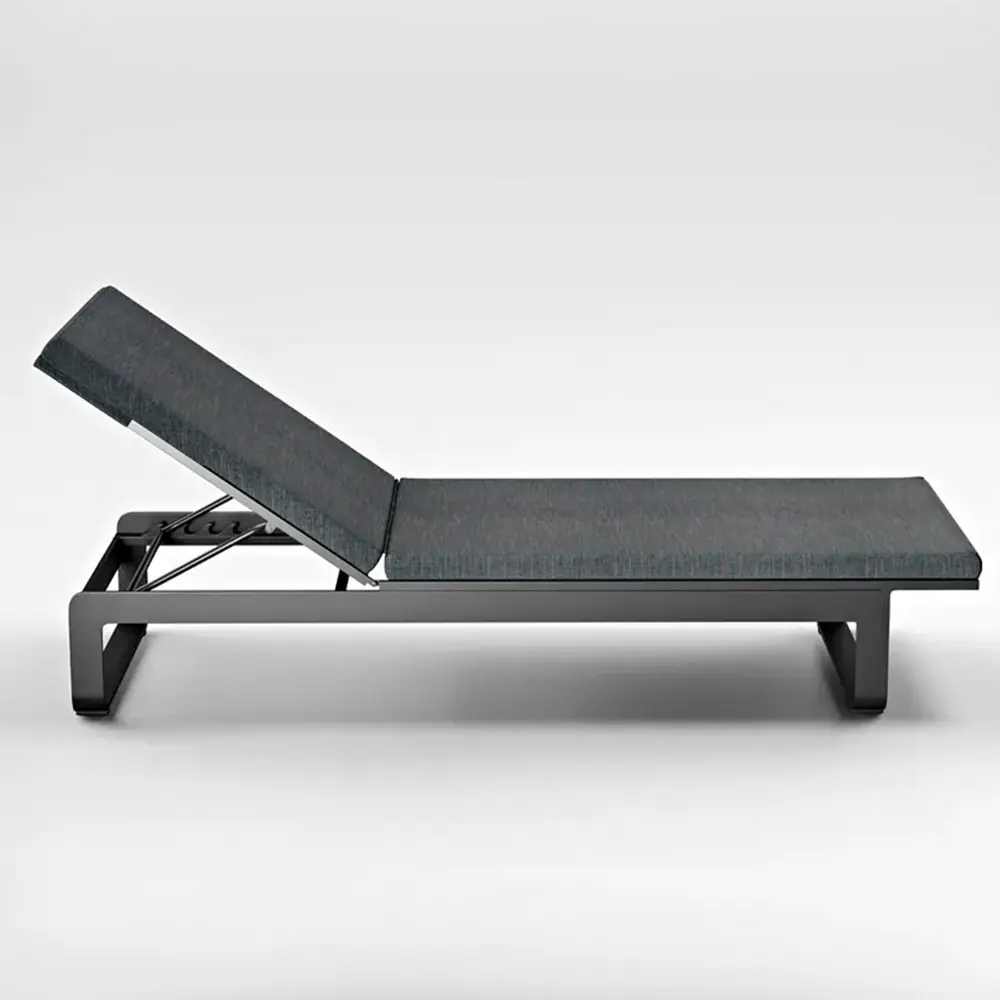 Фото 3 Шезлонг с подушкой складной Gardenini ЛОТ209 200 см x 70 см x 35 см алюминий темно-серый Фото 3 Шезлонг с подушкой складной Gardenini ЛОТ209 200 см x 70 см x 35 см алюминий темно-серый