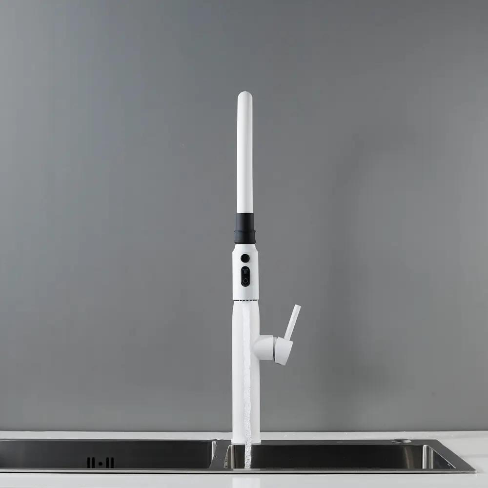 Фото 26 Смеситель для кухни Shevanik S123C-1-LM гибкий излив 24 см цвет белый Фото 26 Смеситель для кухни Shevanik S123C-1-LM гибкий излив 24 см цвет белый