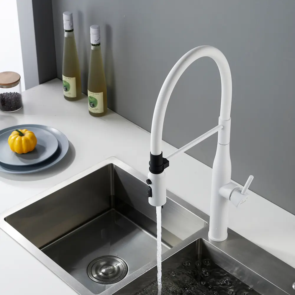 Фото 11 Смеситель для кухни Shevanik S123C-1-LM гибкий излив 24 см цвет белый Фото 11 Смеситель для кухни Shevanik S123C-1-LM гибкий излив 24 см цвет белый