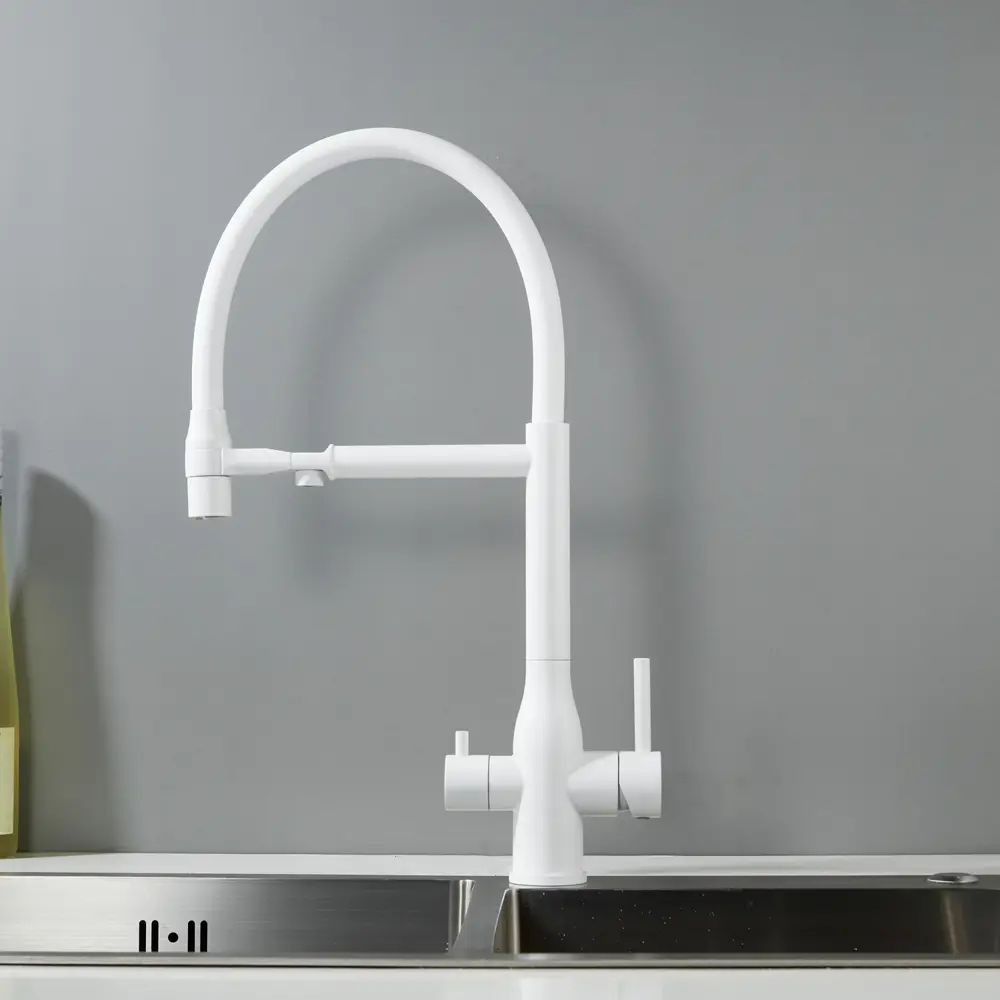 Фото 25 Смеситель для кухни Shevanik S378C-LM гибкий излив 23.1 см цвет белый Фото 25 Смеситель для кухни Shevanik S378C-LM гибкий излив 23.1 см цвет белый