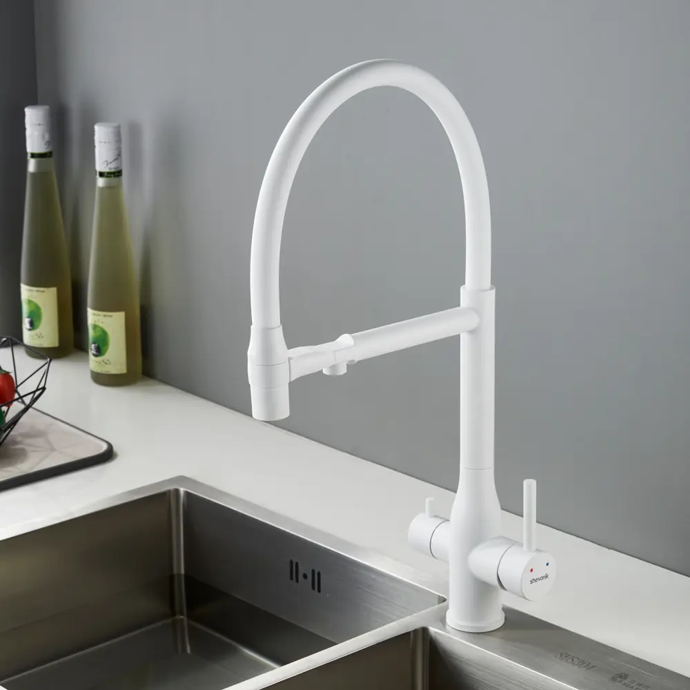 Фото 13 Смеситель для кухни Shevanik S378C-LM гибкий излив 23.1 см цвет белый Фото 13 Смеситель для кухни Shevanik S378C-LM гибкий излив 23.1 см цвет белый